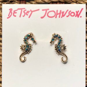 NWT Betsey Johnson Seahorse Earrings